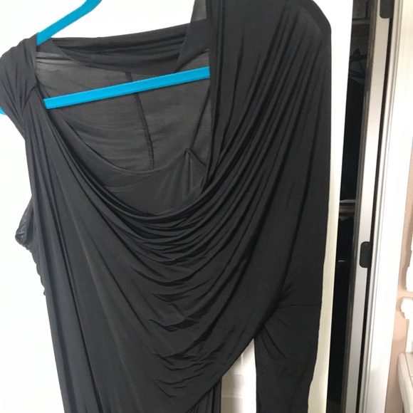 Alexander Wang asymmetric one sleeve dress sz 6 - Picture 5 of 6